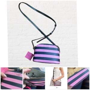 NEW Kate Spade New York SYLVIA STRIPE SMALL DOME CROSSBODY